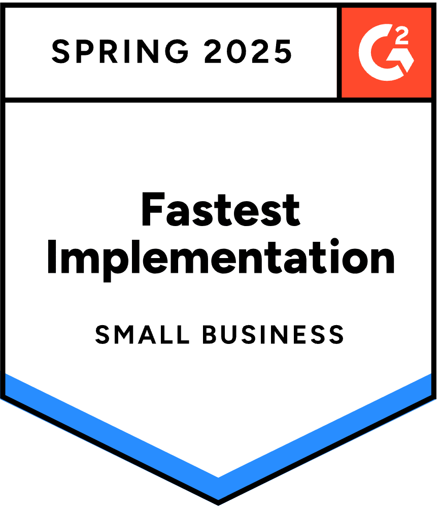 ZeroBounce has become a Small Business Fastest Implementation for G2 for the Spring of 2025 as the email verifier.